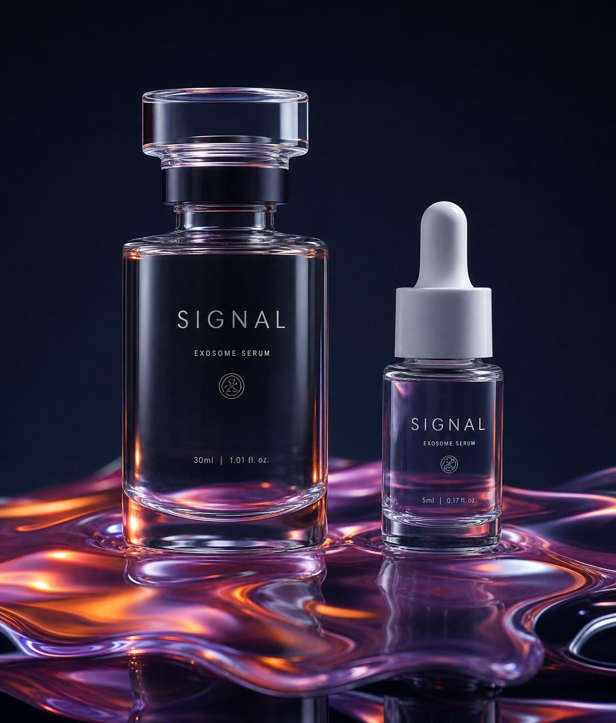 Signal exosome serum bottles