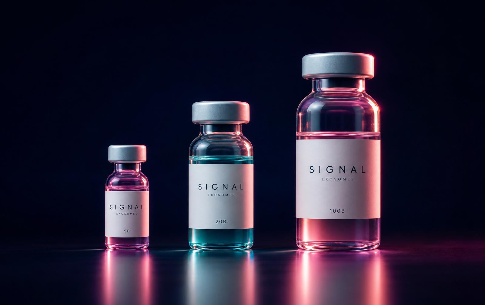 Signal exosome vials